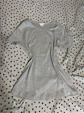 H&M Light Gray Short Sleeve Crewneck Tee